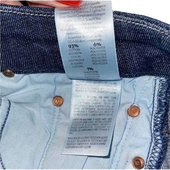 MOTHER High Waisted Looker Skinny Clean Sweep Dark Wash Jeans Size 27 - Picture 12 of 15